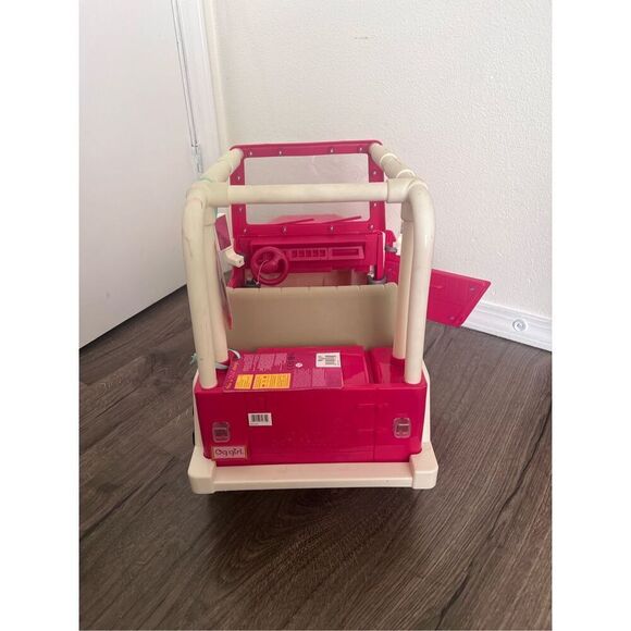 Our Generation Large  Pink Jeep Vehicle 24" long Fits 18" American Girl Dolls - Picture 3 of 6